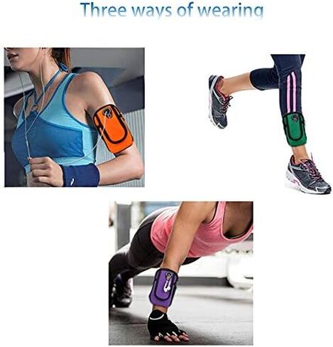Universal Running Armband, Arm Cell Phone Holder, Fitness and Gym Workouts, Compatible with All Regular Size Phones （Green） in Kuwait
