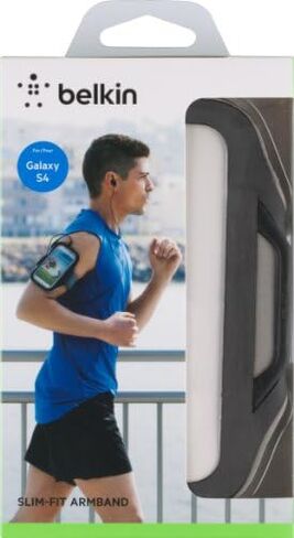 Belkin Slim-Fit Armband with Cord Storage for Samsung Galaxy S4 (Black) in Saudi Arabia