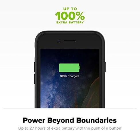 mophie Juice Pack - Wireless Charging Protective Power Pack Case, Charge Force Technology, Compatible With Qi-Enabled & Other Wireless Charging Systems, For iPhone 7 & 8 and iPhone SE in Kuwait