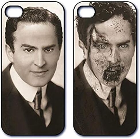 Dimension 9 Slim 3D Lenticular Cell Phone Case for Apple iPhone 5 or iPhone 5s - 1800s Zombie Boy with Clock in Kuwait