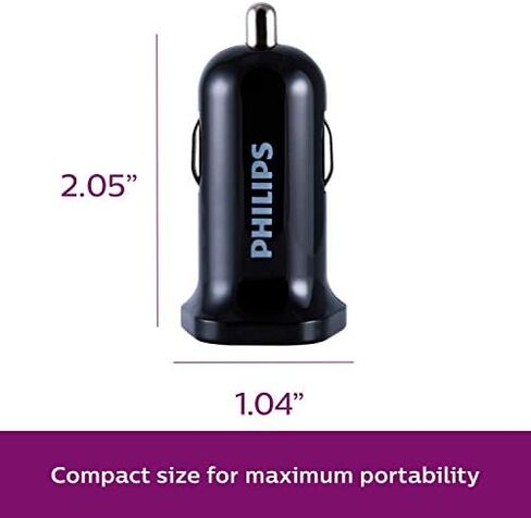 Philips Accessories 12W USB Car Charger in Saudi Arabia