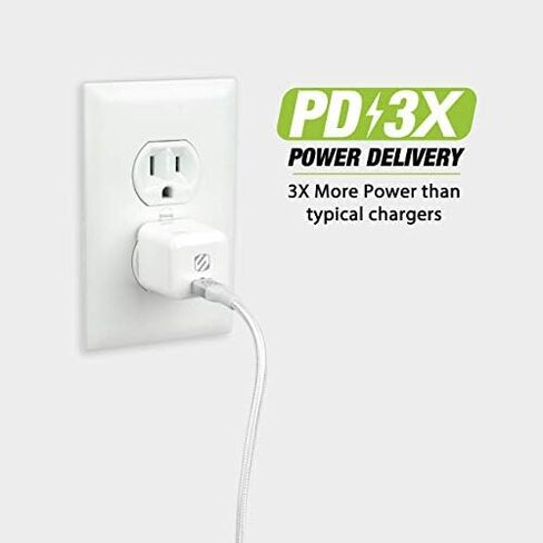 SCOSCHE Certified Powervolt USB Fast Charger Power Delivery 3.0 for Standard USB-C Devices in Saudi Arabia