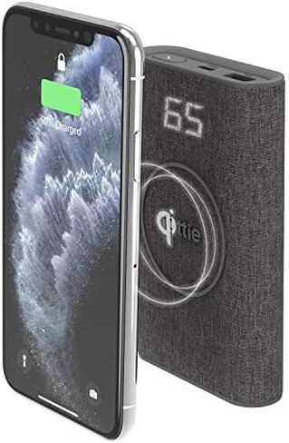 iOttie iON Wireless Go Power Bank Portable Charger | Qi Wireless Charging 10000mAH || Ash in Saudi Arabia