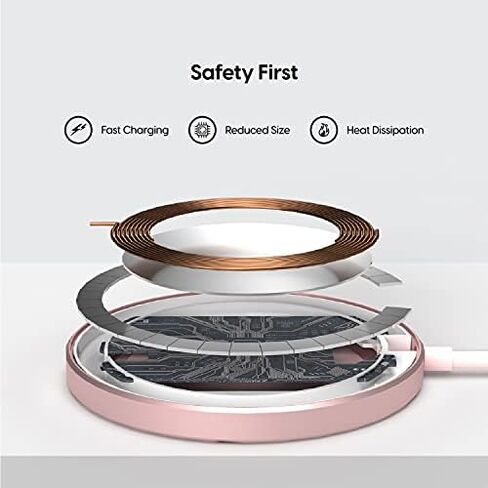 Talk Works متوافق مع شاحن MagSafe لأجهزة iPhone 12 و13 مع كابل USB-C بطول 6 أقدام متصل (بدون محول حائط) سلك شحن سريع مغناطيسي لهاتف Apple iPhone 13 و12 Pro/Max وحافظات Mini & Mag الآمنة in Saudi Arabia