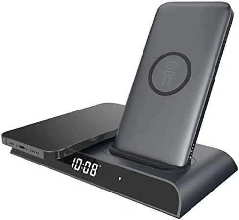 HALO Wireless Charging Dock - Convenient Wireless Dock with Removable Power Bank for Wireless Devices, USB Devices in Saudi Arabia