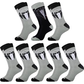 جوارب Moyel Groomsmen، جوارب العريس، جوارب أفضل للرجال، مجموعة هدايا لرفقاء العريس مكونة من 8 قطع in Kuwait