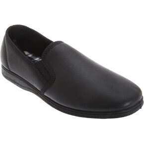 Sleepers Mens Softie Leather Twin Gusset Slippers in Kuwait