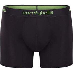 Comfyballs Mens Performance Long Boxer - Charcoal/Viper Green in Saudi Arabia