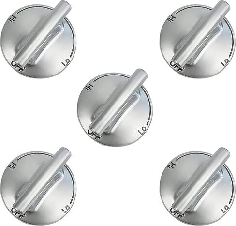 FZJDSD 5 x Cooktop Burner Knobs Compatible with Jenn-Air Compatible with Whirlpool PS2375871 PS11744702 74007733 AP6011505 7733P410-60 in Saudi Arabia