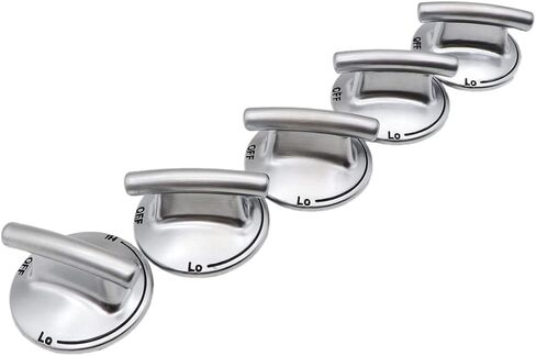 FZJDSD 5 x Cooktop Burner Knobs Compatible with Jenn-Air Compatible with Whirlpool PS2375871 PS11744702 74007733 AP6011505 7733P410-60 in Saudi Arabia