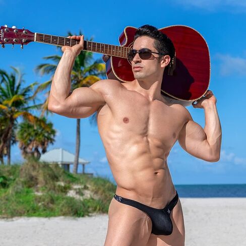 Sexy Mens Bikini Brief Soft Thong Low Rise Boxer Back Designer Trunk Underwear in Kuwait