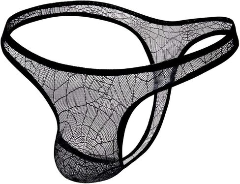 Mens Underpants Lace Thong Panties Briefs Sexy Underwear Intimates Snap Crotch Bodysuit for Women (Black, XL), X-Large in Saudi Arabia