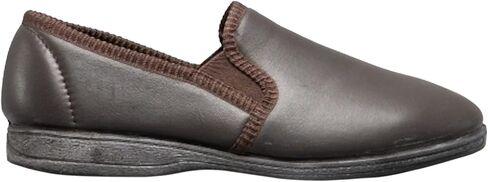 Sleepers Mens Softie Leather Twin Gusset Slippers in Saudi Arabia