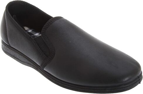 Sleepers Mens Softie Leather Twin Gusset Slippers in Saudi Arabia