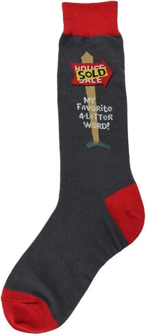 Foot Traffic Men's Socks, Fun Profession-Themed Socks, Sizes 7–12 (Realtor) in Kuwait