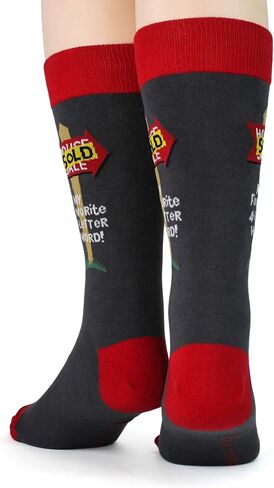 Foot Traffic Men's Socks, Fun Profession-Themed Socks, Sizes 7–12 (Realtor) in Kuwait