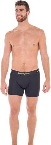 Comfyballs Mens Performance Long Boxer - Charcoal/Viper Green in Saudi Arabia