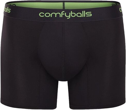 Comfyballs Mens Performance Long Boxer - Charcoal/Viper Green in Saudi Arabia
