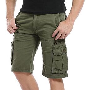 AOYOG Mens Cargo Shorts Cotton