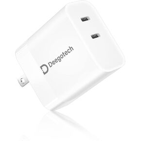 USB C Fast Charger, Deegotech 35W Dual USB-C Port Compact Power Adapter for iPhone 14 iPad MacBook Air,Foldable PPS PD Fast Charger Compatible with iPhone 14 Pro Max/13/12/11, iPad Pro in Kuwait