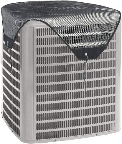 YINTZ AC Cover for Outside Unit- Air Conditioner Covers for Outside Units - Heavy Duty AC Unit Cover - Top Mesh Fixed with 4 Bungee Cords All Season (28x28 in) in Saudi Arabia