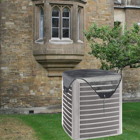 YINTZ AC Cover for Outside Unit- Air Conditioner Covers for Outside Units - Heavy Duty AC Unit Cover - Top Mesh Fixed with 4 Bungee Cords All Season (28x28 in) in Saudi Arabia