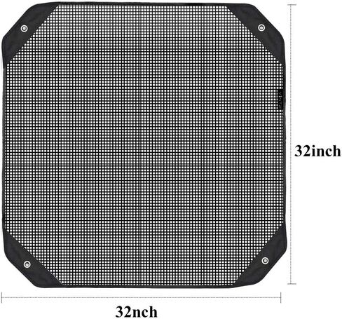 YINTZ AC Cover for Outside Unit- Air Conditioner Covers for Outside Units - Heavy Duty AC Unit Cover - Top Mesh Fixed with 4 Bungee Cords All Season (28x28 in) in Saudi Arabia