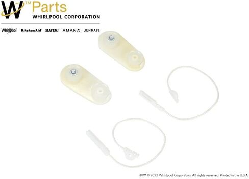 Whirlpool 8194001 Door Balance Link Kit, White in Saudi Arabia