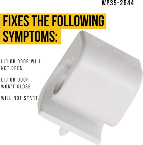 WP35-2044 35-2044 Washer Lid Hinge - Compatible Maytag Amana Crosley - Replaces AP6008640 1477 PS11741780 - Upgraded Female End - Comes in White Color, Made of Durable Plastic in Saudi Arabia