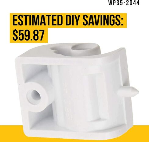 WP35-2044 35-2044 Washer Lid Hinge - Compatible Maytag Amana Crosley - Replaces AP6008640 1477 PS11741780 - Upgraded Female End - Comes in White Color, Made of Durable Plastic in Saudi Arabia