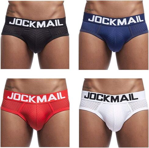 JOCKMAIL 4PCS/Packs Men Briefs Men Underwear Comfortable Men's Boxer Briefs Male Lace Pantie in Saudi Arabia