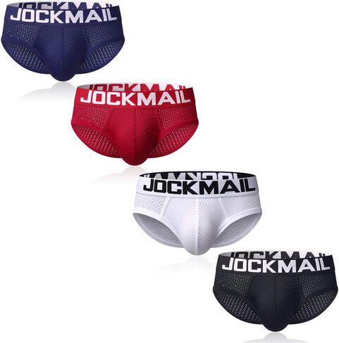 JOCKMAIL 4PCS/Packs Men Briefs Men Underwear Comfortable Men's Boxer Briefs Male Lace Pantie in Saudi Arabia