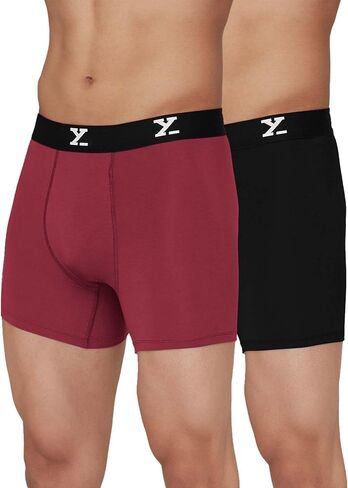 XYXX Men's Ace Modal Cotton, Ultra-Soft & Breathable Boxer Briefs for Men with a snug fit, Pack of 2 in Saudi Arabia