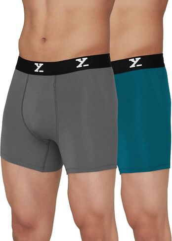 XYXX Men's Ace Modal Cotton, Ultra-Soft & Breathable Boxer Briefs for Men with a snug fit, Pack of 2 in Saudi Arabia