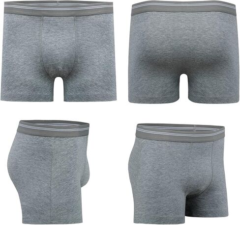 Men’s Boxer Briefs | Gray Tagless Soft Underwear for men | Bengal Boxers | Pack of 5 in Saudi Arabia