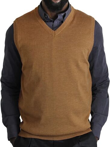 Blue Ocean Mens Heather Sweater Vest in Kuwait