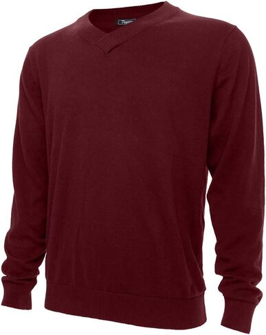 Custom Embroidered Sweater Monogrammed Men's Long Sleeve V-Neck Pullover in Saudi Arabia