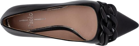 Linea Paolo - Nora - Women's Pointy Toe Skimmer Flat with Tonal Resin Chain-Link Keeper in Kuwait