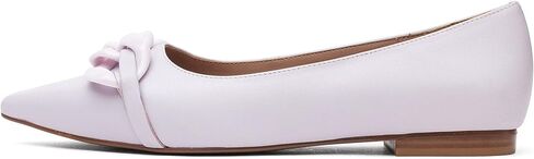 Linea Paolo - Nora - Women's Pointy Toe Skimmer Flat with Tonal Resin Chain-Link Keeper in Kuwait
