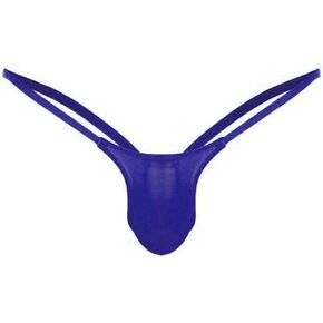 Mens Thong Briefs Low Underwear Back Underpants Waist G-String Open Plus Size Push up Lingerie for Women (Dark Blue, XXXXL) in Saudi Arabia
