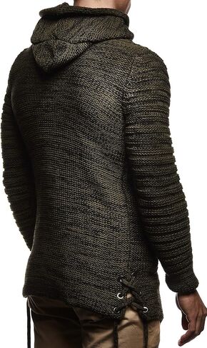 Leif Nelson LN20741 Men's Zip Knit Hoodie Slim Fit in Saudi Arabia
