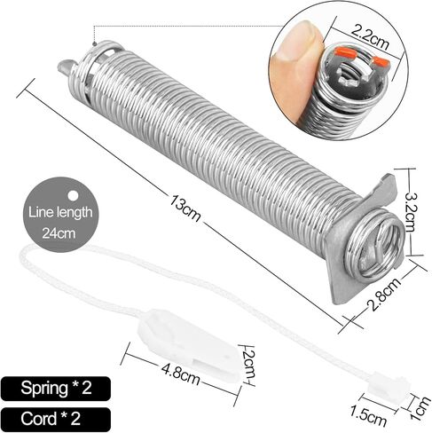 مجموعة كابلات زنبركية لباب غسالة الصحون 00754866 جديدة مطورة من الستانلس ستيل بديلة لبوش ثيرمادور غاغينو 00754866 00623540، 00627230، 00659339، 00751392، 3279707-ضمان لمدة عامين in Kuwait