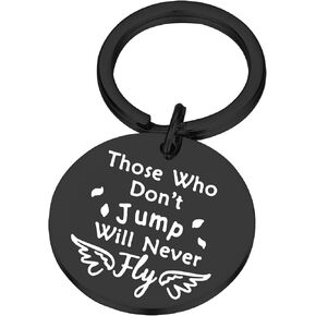 PLITI Skydiver Gifts Those Who Don't Jump Will Never Fly Skydiving Keychain Inspirational Gifts for Men in Saudi Arabia