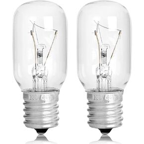 2pcs Microwave Bulb GE WB36X10003-125V 40W Microwave Oven Light Bulb for GE LG Frigidaire Kenmore Microwave, Universal Type Stove Light Lamp Replacement E17 Base Socket Applications in Kuwait