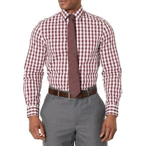 Nick Graham mens Large Gingham Shirt/Tie Set