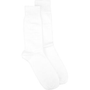 6 Pair of Biagio Solid WHITE Color Men's COTTON Dress SOCKS in Kuwait