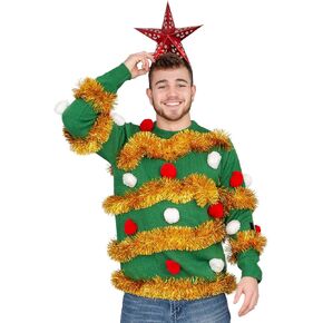 Tinsel Tree Ugly Christmas Sweater in Saudi Arabia