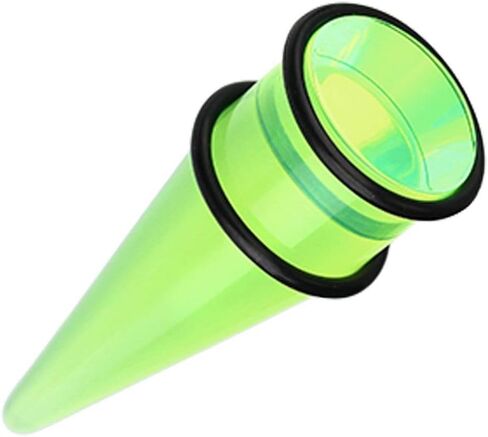 Covet Jewelry Basic Shorty UV Acrylic Ear Stretching Taper in Saudi Arabia