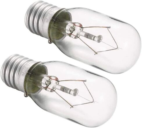 2 قطعة لمبة الميكروويف GE WB36X10003-125V 40W مصباح فرن الميكروويف لـ GE LG Frigidaire Kenmore ميكروويف، نوع عالمي لمصباح ضوء الموقد استبدال E17 تطبيقات المقبس الأساسي in Saudi Arabia