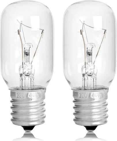 2 قطعة لمبة الميكروويف GE WB36X10003-125V 40W مصباح فرن الميكروويف لـ GE LG Frigidaire Kenmore ميكروويف، نوع عالمي لمصباح ضوء الموقد استبدال E17 تطبيقات المقبس الأساسي in Saudi Arabia
